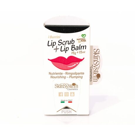 I BURRINI Lip Scrub + Lip Balm 15 g + 15 ml