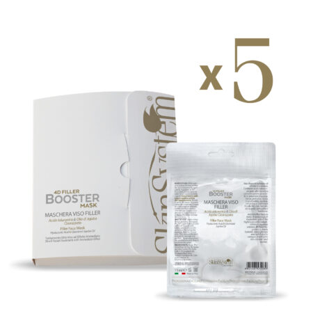 BOOSTER FILLER Maschera ACIDO IALURONICO 15ml confezione risparmio 5 pz